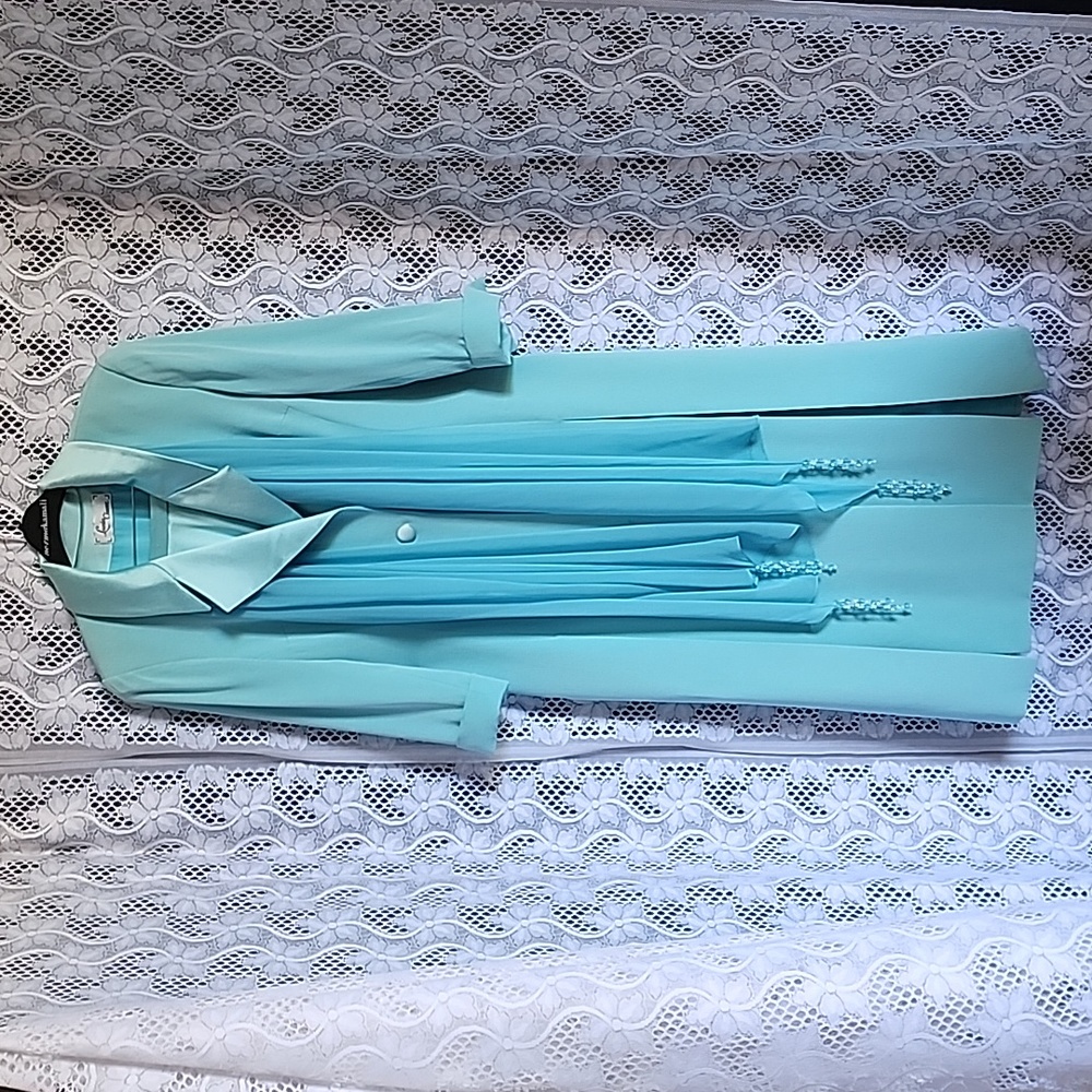 Vintage Lourdes Chavez 3 Piece 100%  Pure Fine Silk  Pant Suit